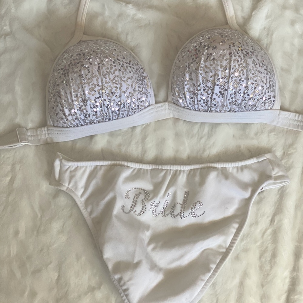 Venus “Bride” bottom and sequin enhancer top